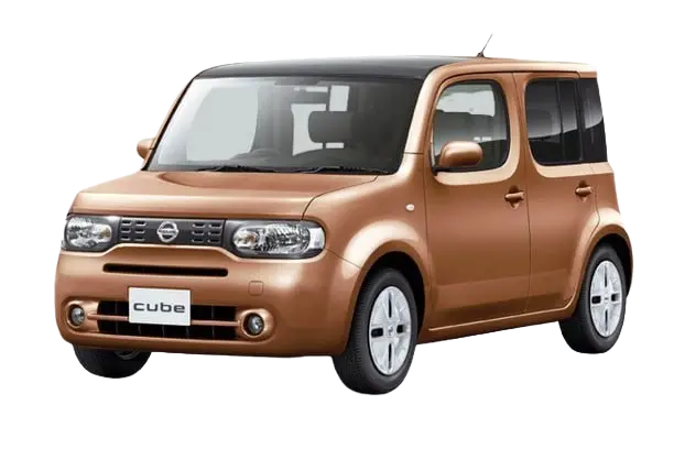 Brown Nissan Cube